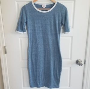 LulaRoe midi pale blue dress